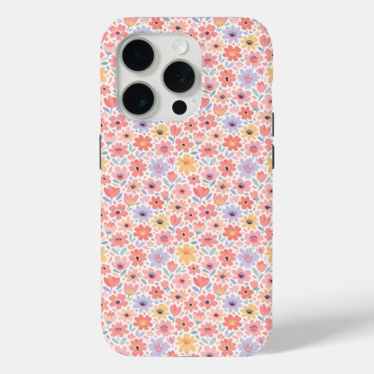 Modern Abstract Bloemmotief Case-Mate iPhone Case (Achterkant)