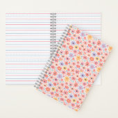 Modern Abstract Bloemmotief Notitieboek (Binnen)