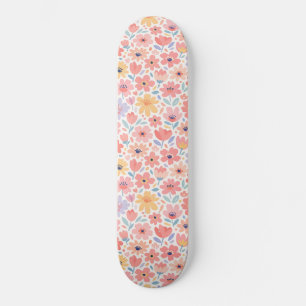 Modern Abstract Bloemmotief Persoonlijk Skateboard