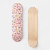 Modern Abstract Bloemmotief Persoonlijk Skateboard (Voorkant)