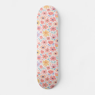 Modern Abstract Bloemmotief Persoonlijk Skateboard