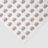 Modern abstract bloemmotief tissuepapier (Detail)