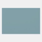 Modern Abstract Bloempatroon Blauw Lavendel Grijs Inpakpapier Vel (Voorkant 3)