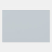 Modern Abstract Bloempatroon Blauw Lavendel Grijs Inpakpapier Vel (Voorkant 2)