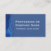 Modern Abstract Blue Border -- Business/Profession Visitekaartje (Voorkant)