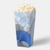 Modern Abstract Blue Gray Fractal Art Graphic Bedankdoosjes (Popped)