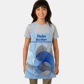 Modern Abstract Blue Gray Fractal Art Graphic Schort (Insitu)