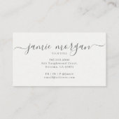 Modern Abstract Blue Green Watercolor Shapes Visitekaartje (Achterkant)