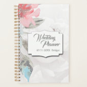 Modern Abstract Blush Roos & Wildflower Wedding Planner (Voorkant)