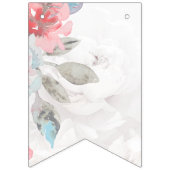 Modern Abstract Blush Roos & Wildflower Wedding Vlaggetjes (Eerste vlag)