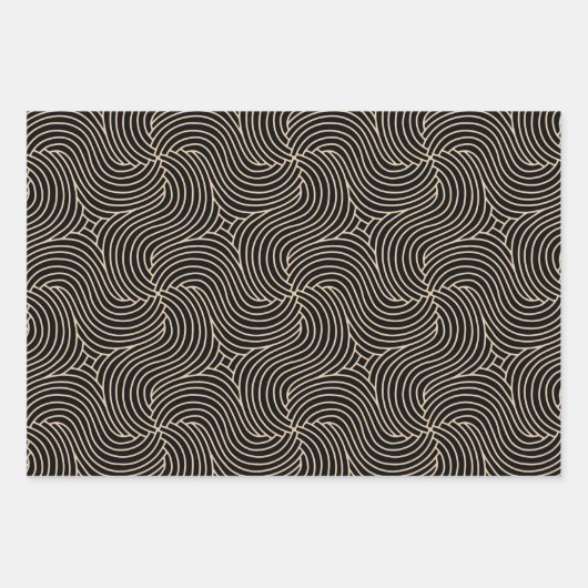 Modern Abstract Bohemiaans gebarentaal Inpakpapier Vel (Voorkant 3)