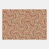 Modern Abstract Bohemiaans gebarentaal Inpakpapier Vel (Voorkant)