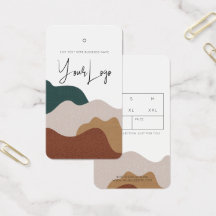 Modern Abstract Boho Business Clohing Hang Label