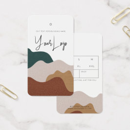 Modern Abstract Boho Business Clohing Hang Label Visitekaartje