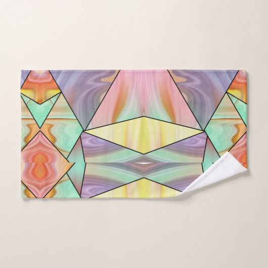 Modern Abstract boho Marble Art Bad Handdoek (Handdoek)