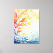 Modern Abstract Botanical Canvas Print (Voorkant)