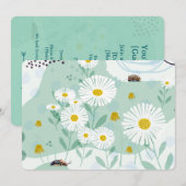 Modern Abstract Botanical Seaside Daisy Kaart (Voorkant / Achterkant)