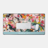 Modern Abstract Botanical Tree Personalized Bureaumat (Keyboard & Muis)