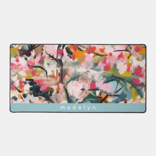 Modern Abstract Botanical Tree Personalized Bureaumat (Voorkant)