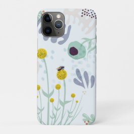 Modern Abstract Botanical Yellow Billy Button Case-Mate iPhone Case
