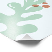 Modern Abstract Botanical Yellow Billy Button Foto Afdruk (Hoek)