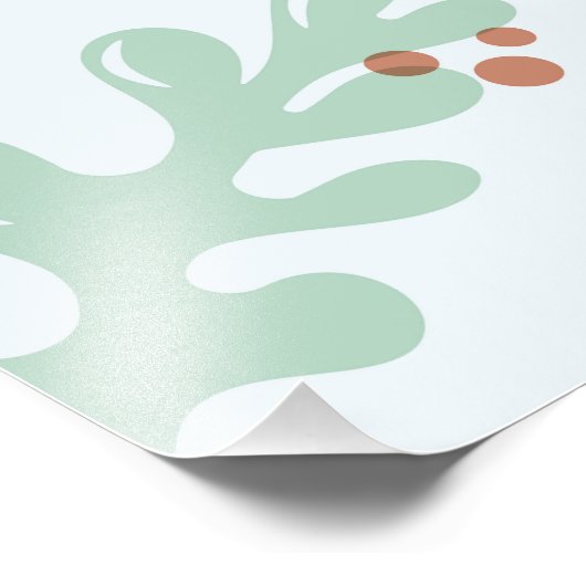 Modern Abstract Botanical Yellow Billy Button Foto Afdruk (Hoek)