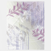 Modern Abstract botanisch blad Fleece Deken (Voorkant)