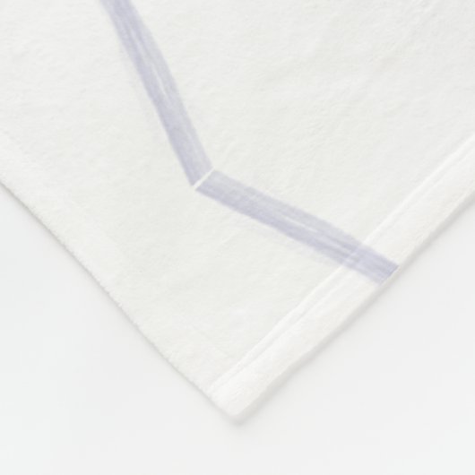 Modern Abstract botanisch blad Fleece Deken (Hoek)