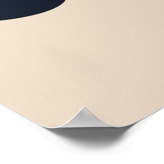 Modern Abstract Botanisch Bloem Poster (Hoek)