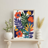 Modern Abstract Botanisch Bloem Poster