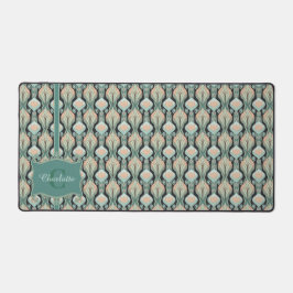 Modern  Abstract botanisch monogrampatroon Bureaumat
