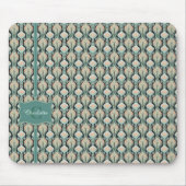 Modern  Abstract botanisch monogrampatroon Muismat (Voorkant)