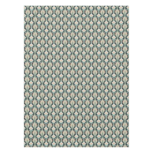 Modern  Abstract Botanisch Naadloos Patroon Tafelkleed (Voorkant)