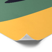 Modern Abstract Botanisch Vaas Bloem Poster (Hoek)