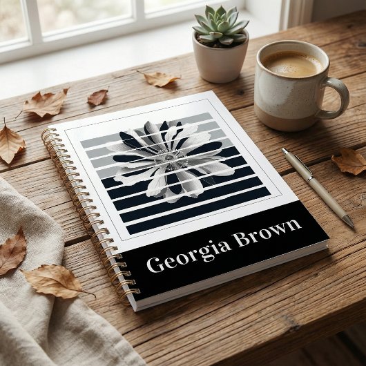 Modern Abstract botanische bloemcontemporain Planner
