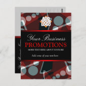 Modern Abstract Briefkaart voor speciale acties vo (Voorkant / Achterkant)