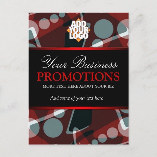 Modern Abstract Briefkaart voor speciale acties vo (Voorkant)