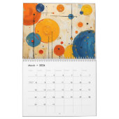 Modern Abstract Business Calendar – Orange Kalender (Mar 2026)