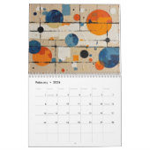 Modern Abstract Business Calendar – Orange Kalender (Feb 2026)