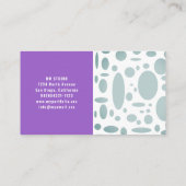 Modern Abstract Business Card Visitekaartje (Achterkant)