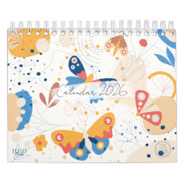 Modern Abstract Butterflies Photo Calendar 2026 Kalender