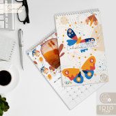 Modern Abstract Butterflies Photo Calendar 2026 Kalender