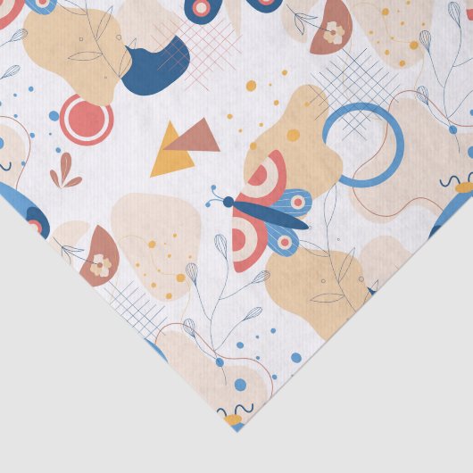 Modern Abstract Butterflies Tissuepapier (Detail)
