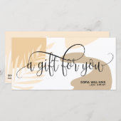 Modern abstract cadeaukaart (Voorkant / Achterkant)