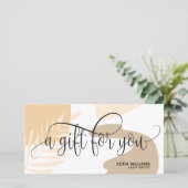 Modern abstract cadeaukaart (Staand voorkant)