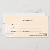 Modern abstract cadeaukaart (Achterkant)