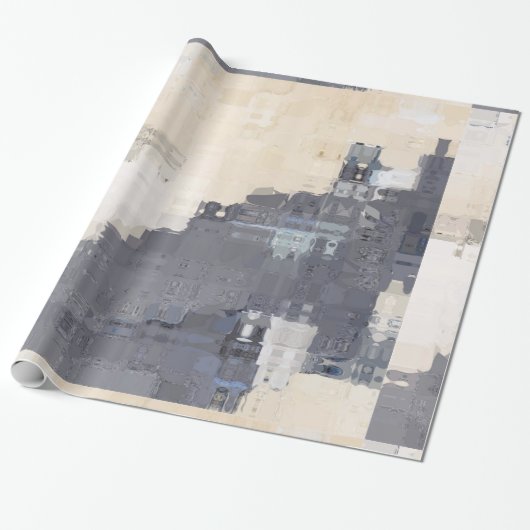 Modern Abstract Cadeaupapier (Uitgerold)