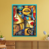 Modern Abstract Canvas Art – Gallery Wall Décor fo (Insitu (Woonkamer))