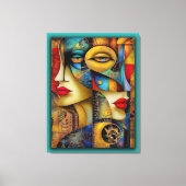 Modern Abstract Canvas Art – Gallery Wall Décor fo (Voorkant)