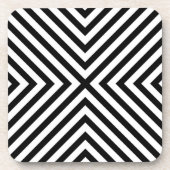 Modern Abstract Chevron Pattern Bier Onderzetter (Voorkant)